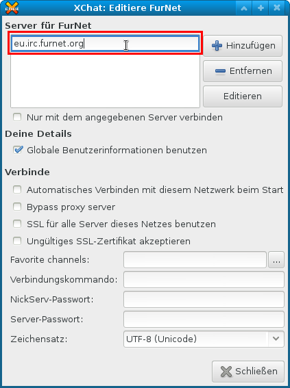[Bild: Server 'eu.irc.furnet.org' eintragen]